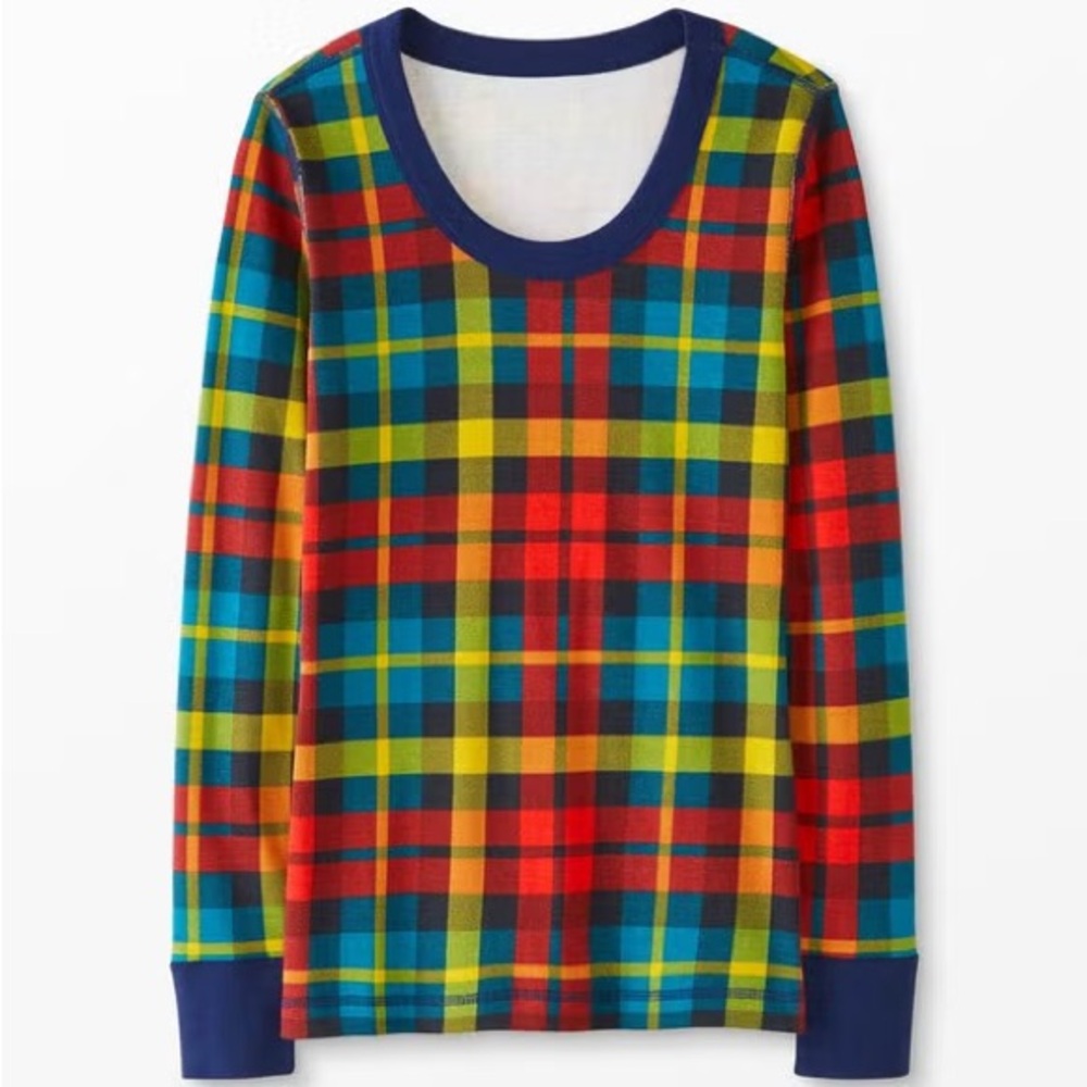 Hanna Andersson Rainbow Plaid Pajama Set